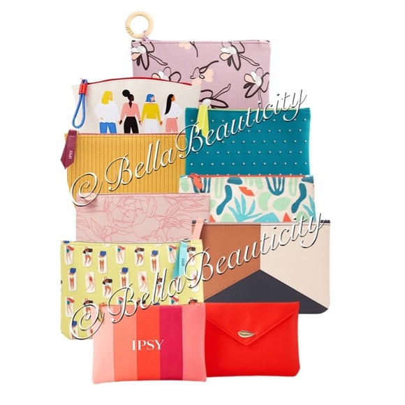 Ipsy Glam Cosmetic/Makeup Bags set of 10 Empty - Picture 1 of 1